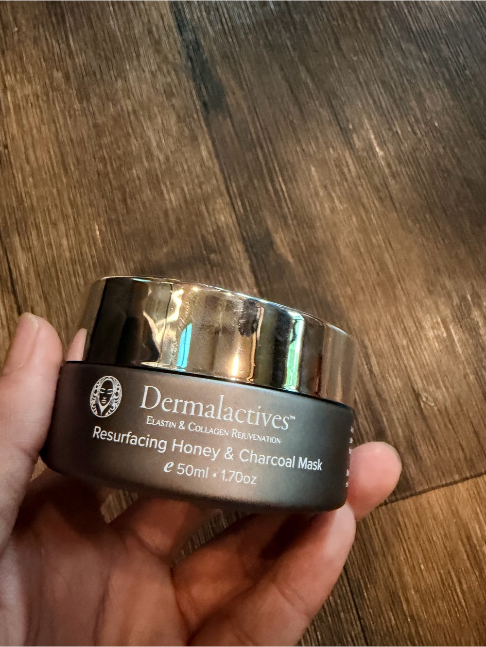 Dermalactives Resurfacing Honey & Charcoal Mask — Brown Jar